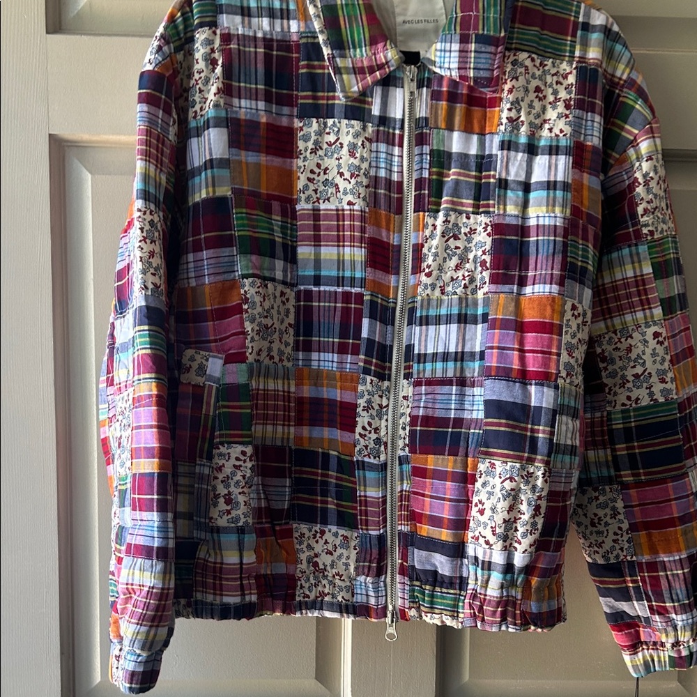 Avec Les Filles Multicolor Plaid Quilted Jacket - Picture 10 of 10